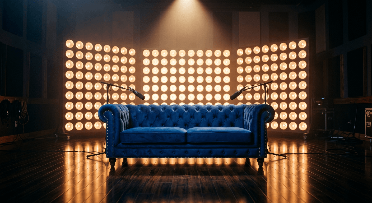 The Blue Couch — Where Legends Take a Seat